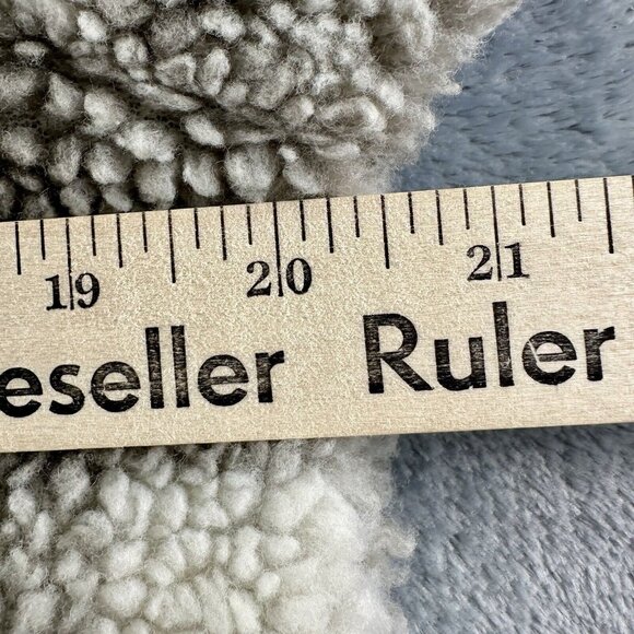 ABERCROMBIE Fleece Pullover Jacket Women’s S Grey Buffalo Plaid Kangaroo Pocket - Picture 4 of 12